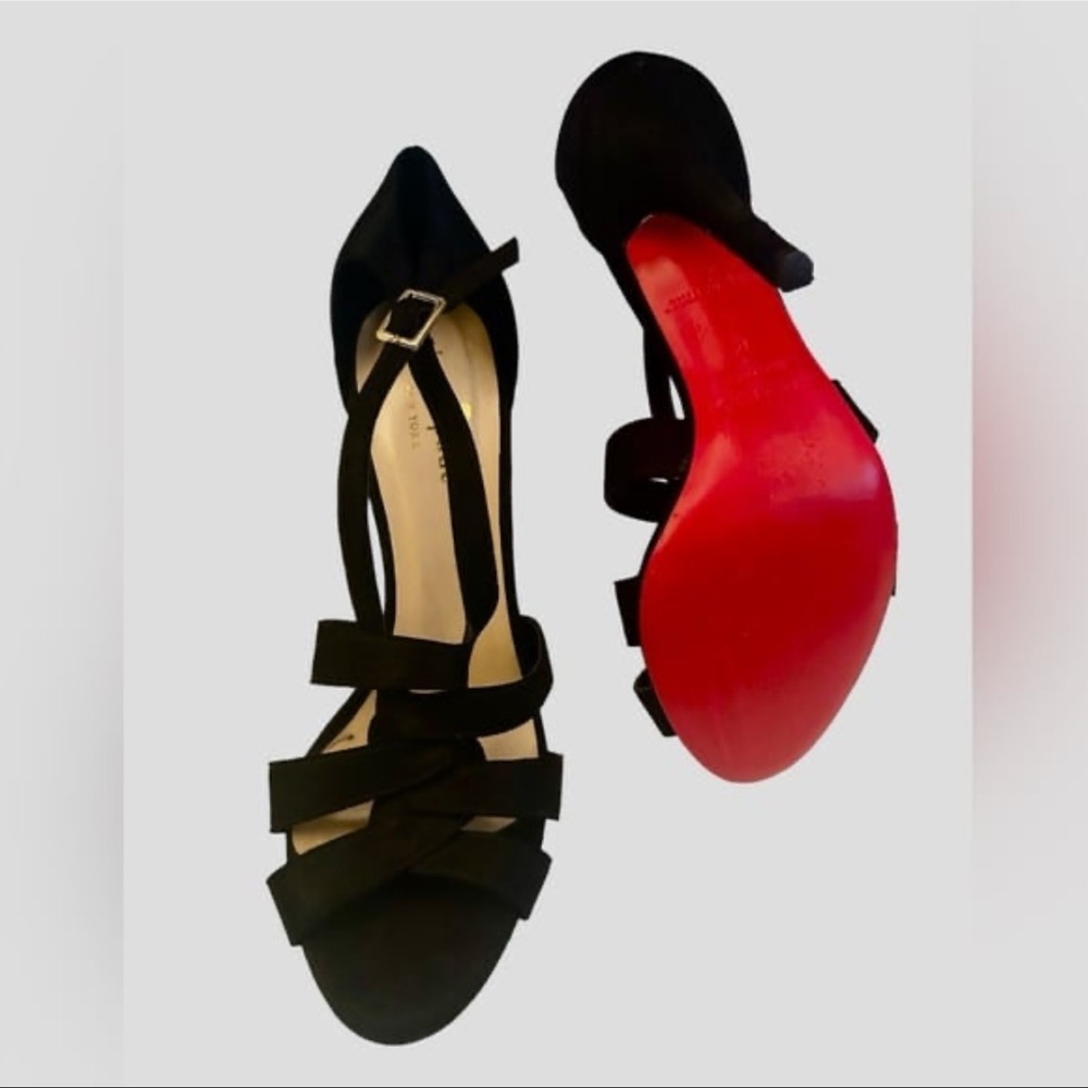 Kate Spade Black Heels with Red Soles